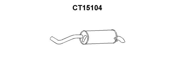 VENEPORTE Izplūdes gāzu trokšņa slāpētājs (pēdējais) CT15104