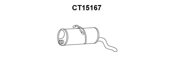 VENEPORTE Глушитель выхлопных газов конечный CT15167