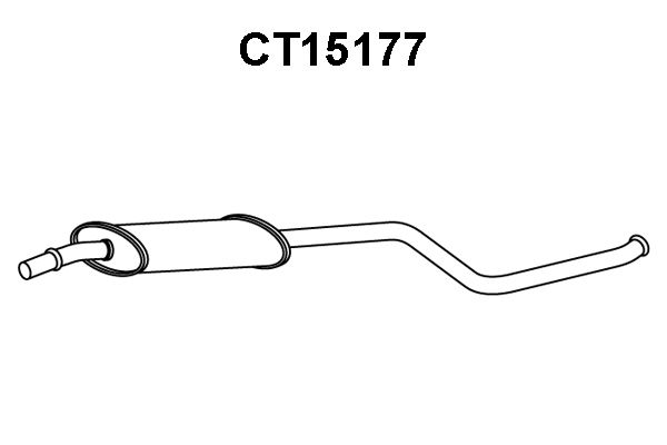 VENEPORTE Средний глушитель выхлопных газов CT15177