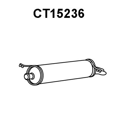 VENEPORTE Izplūdes gāzu trokšņa slāpētājs (pēdējais) CT15236