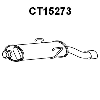 VENEPORTE Izplūdes gāzu trokšņa slāpētājs (pēdējais) CT15273