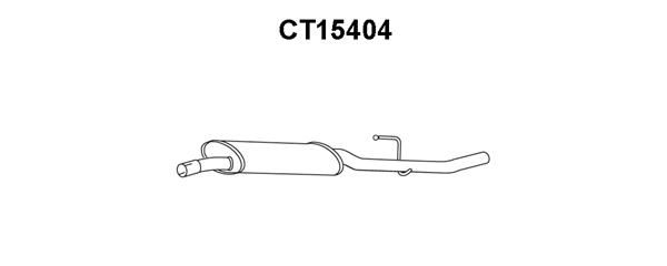 VENEPORTE Izplūdes gāzu trokšņa slāpētājs (pēdējais) CT15404