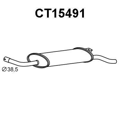 VENEPORTE Глушитель выхлопных газов конечный CT15491