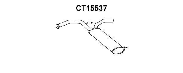 VENEPORTE Глушитель выхлопных газов конечный CT15537