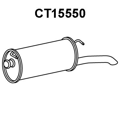 VENEPORTE Izplūdes gāzu trokšņa slāpētājs (pēdējais) CT15550