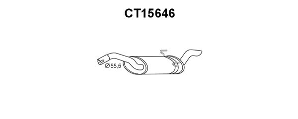 VENEPORTE Глушитель выхлопных газов конечный CT15646