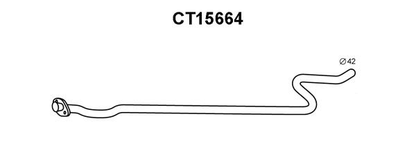 VENEPORTE Труба выхлопного газа CT15664