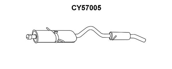 VENEPORTE Izplūdes gāzu trokšņa slāpētājs (pēdējais) CY57005