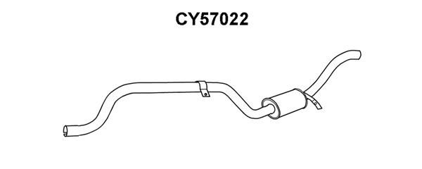 VENEPORTE Izplūdes gāzu trokšņa slāpētājs (pēdējais) CY57022