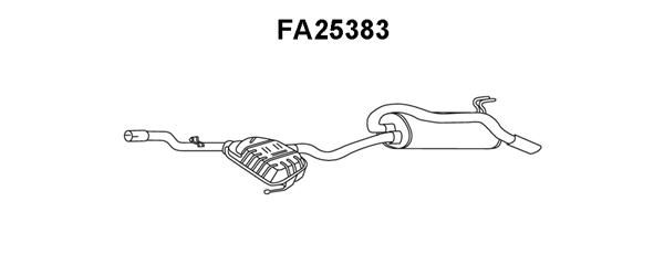 VENEPORTE Izplūdes gāzu trokšņa slāpētājs (pēdējais) FA25383