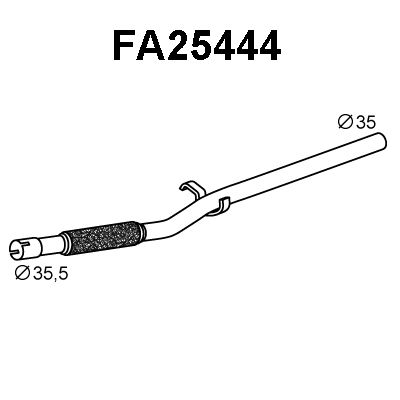 VENEPORTE Труба выхлопного газа FA25444