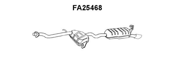 VENEPORTE Izplūdes gāzu trokšņa slāpētājs (pēdējais) FA25468