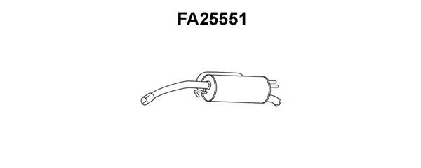 VENEPORTE Глушитель выхлопных газов конечный FA25551