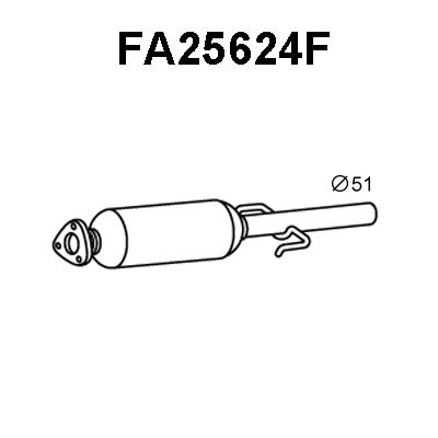 VENEPORTE Nosēdumu-/Daļiņu filtrs, Izplūdes gāzu sistēma FA25624F