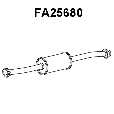 VENEPORTE Izplūdes gāzu priekšslāpētājs FA25680