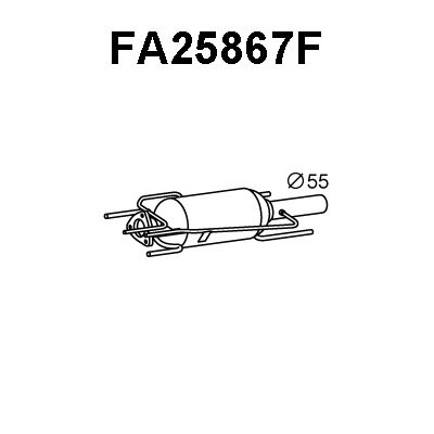 VENEPORTE Nosēdumu-/Daļiņu filtrs, Izplūdes gāzu sistēma FA25867F