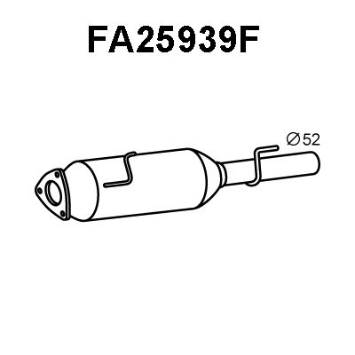 VENEPORTE Nosēdumu-/Daļiņu filtrs, Izplūdes gāzu sistēma FA25939F