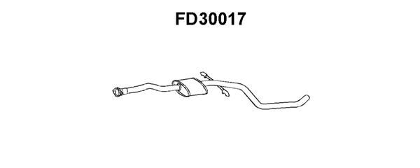 VENEPORTE Средний глушитель выхлопных газов FD30017