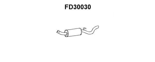 VENEPORTE Izplūdes gāzu trokšņa slāpētājs (pēdējais) FD30030