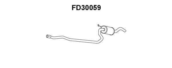 VENEPORTE Предглушитель выхлопных газов FD30059