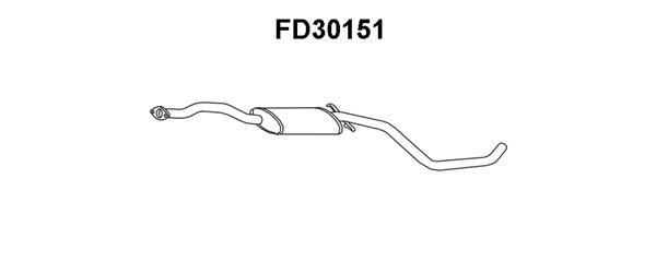 VENEPORTE Izplūdes gāzu priekšslāpētājs FD30151