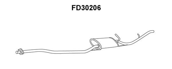 VENEPORTE Izplūdes gāzu trokšņa slāpētājs (pēdējais) FD30206