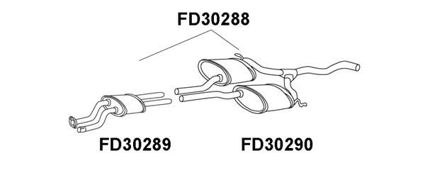 VENEPORTE Предглушитель выхлопных газов FD30289