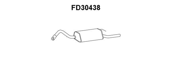 VENEPORTE Izplūdes gāzu trokšņa slāpētājs (pēdējais) FD30438