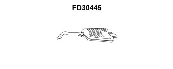 VENEPORTE Izplūdes gāzu trokšņa slāpētājs (pēdējais) FD30445