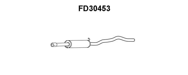 VENEPORTE Средний глушитель выхлопных газов FD30453