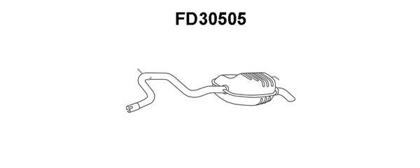 VENEPORTE Глушитель выхлопных газов конечный FD30505