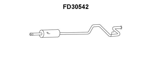 VENEPORTE Izplūdes gāzu trokšņa slāpētājs (pēdējais) FD30542