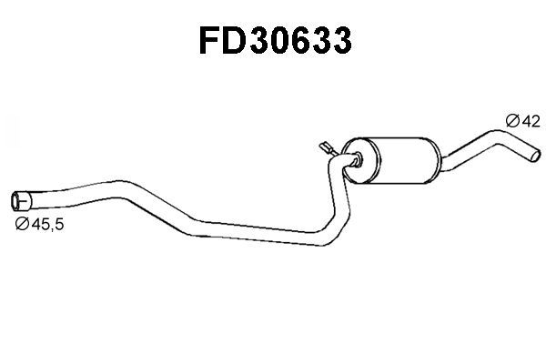 VENEPORTE Izplūdes gāzu priekšslāpētājs FD30633