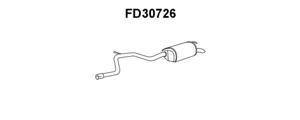 VENEPORTE Глушитель выхлопных газов конечный FD30726