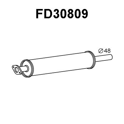 VENEPORTE Izplūdes gāzu priekšslāpētājs FD30809