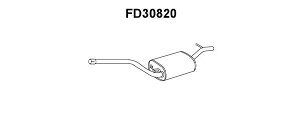 VENEPORTE Средний глушитель выхлопных газов FD30820