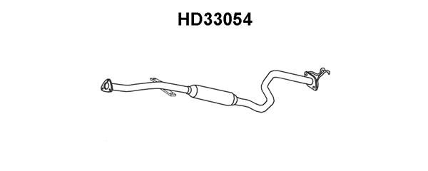 VENEPORTE Средний глушитель выхлопных газов HD33054