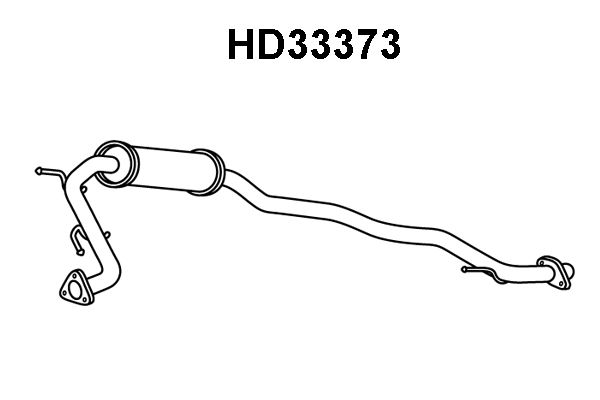 VENEPORTE Средний глушитель выхлопных газов HD33373