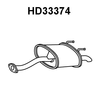 VENEPORTE Izplūdes gāzu trokšņa slāpētājs (pēdējais) HD33374