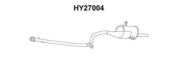 VENEPORTE Izplūdes gāzu trokšņa slāpētājs (pēdējais) HY27004