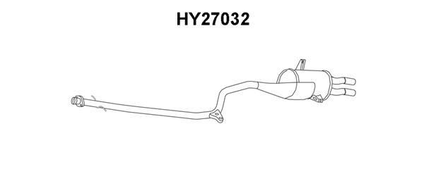 VENEPORTE Izplūdes gāzu trokšņa slāpētājs (pēdējais) HY27032