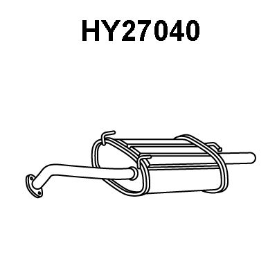 VENEPORTE Глушитель выхлопных газов конечный HY27040