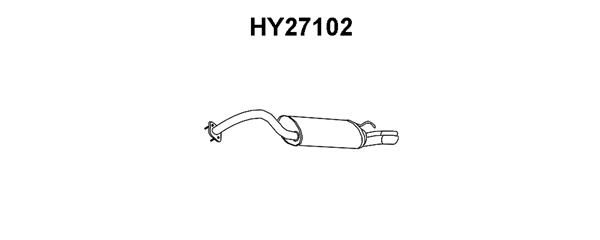 VENEPORTE Izplūdes gāzu trokšņa slāpētājs (pēdējais) HY27102