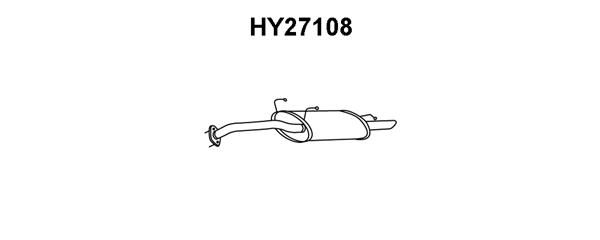 VENEPORTE Izplūdes gāzu trokšņa slāpētājs (pēdējais) HY27108