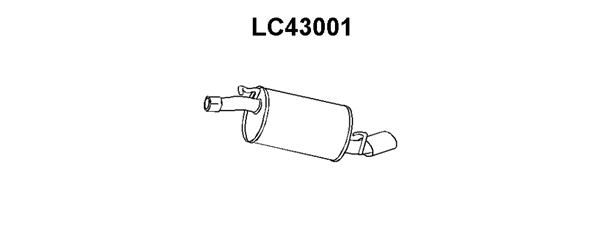 VENEPORTE Izplūdes gāzu trokšņa slāpētājs (pēdējais) LC43001
