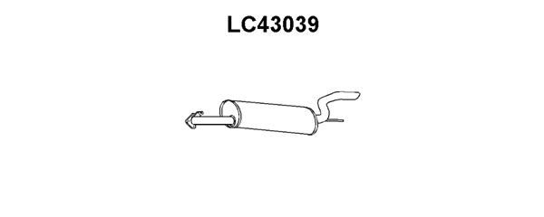 VENEPORTE Izplūdes gāzu trokšņa slāpētājs (pēdējais) LC43039