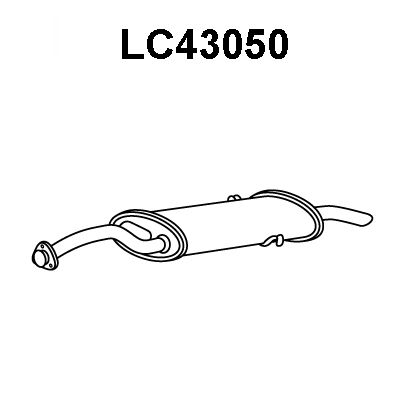 VENEPORTE Izplūdes gāzu trokšņa slāpētājs (pēdējais) LC43050