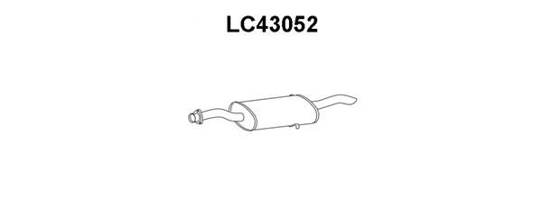VENEPORTE Izplūdes gāzu trokšņa slāpētājs (pēdējais) LC43052