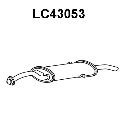 VENEPORTE Izplūdes gāzu trokšņa slāpētājs (pēdējais) LC43053
