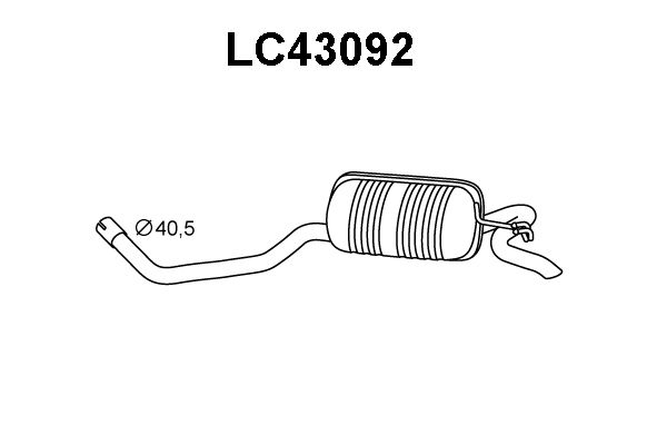 VENEPORTE Глушитель выхлопных газов конечный LC43092